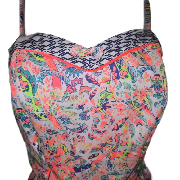 Victoria’s Secret Neon Paisley Romper - Medium NWT - Picture 8 of 11